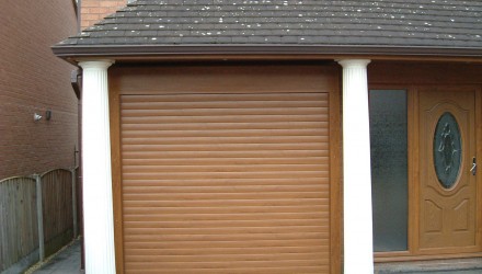 Roller Door – Golden Oak Finish