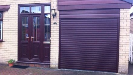 Roller Door – Rosewood Finish